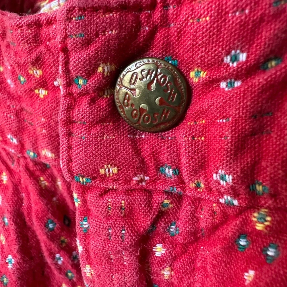 Vintage OshKosh May Flower Overall Jumper Made In USA Rare!
